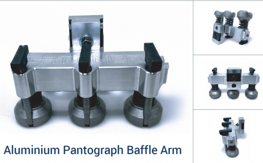 Aluminium Pantograph Baffle Arm