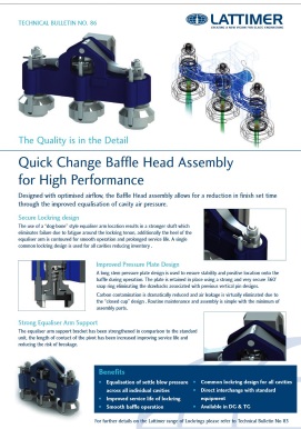 Quick Change Baffle Head